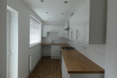 New fitted Galley Kitchen as part of a house refueb, Denton Manchester