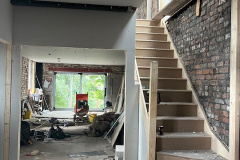 installed new stairs - house refurbishment