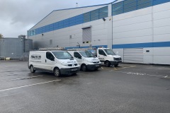 Commercial factory Tarmac and fencing Manchester