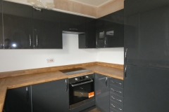 Modern grey, new fitted kitchen Bramhall Stockport Cheshire